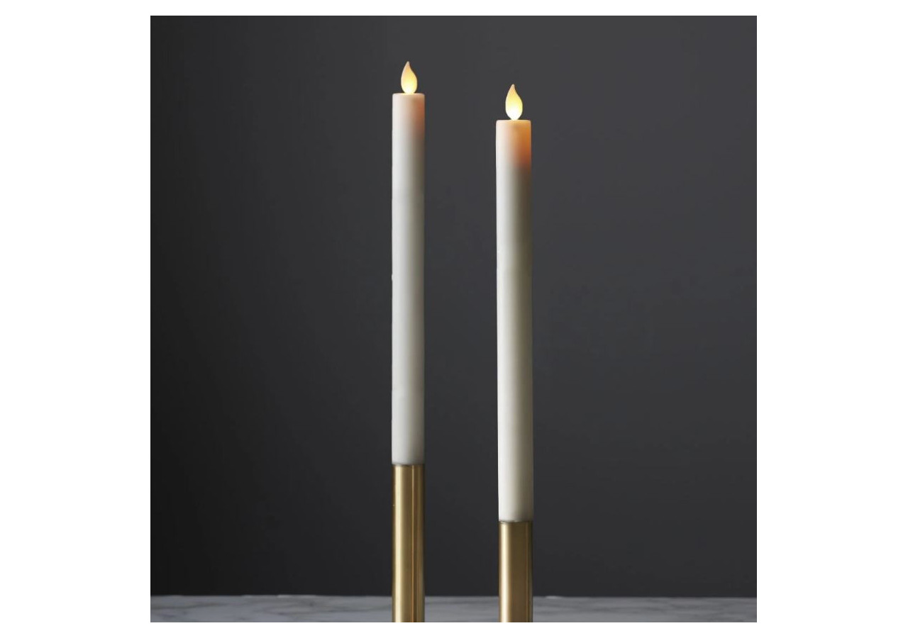 Bougies LED IDALIA - Ensemble de 2 élégantes bougies - HTYT4788-PROM - Mondex