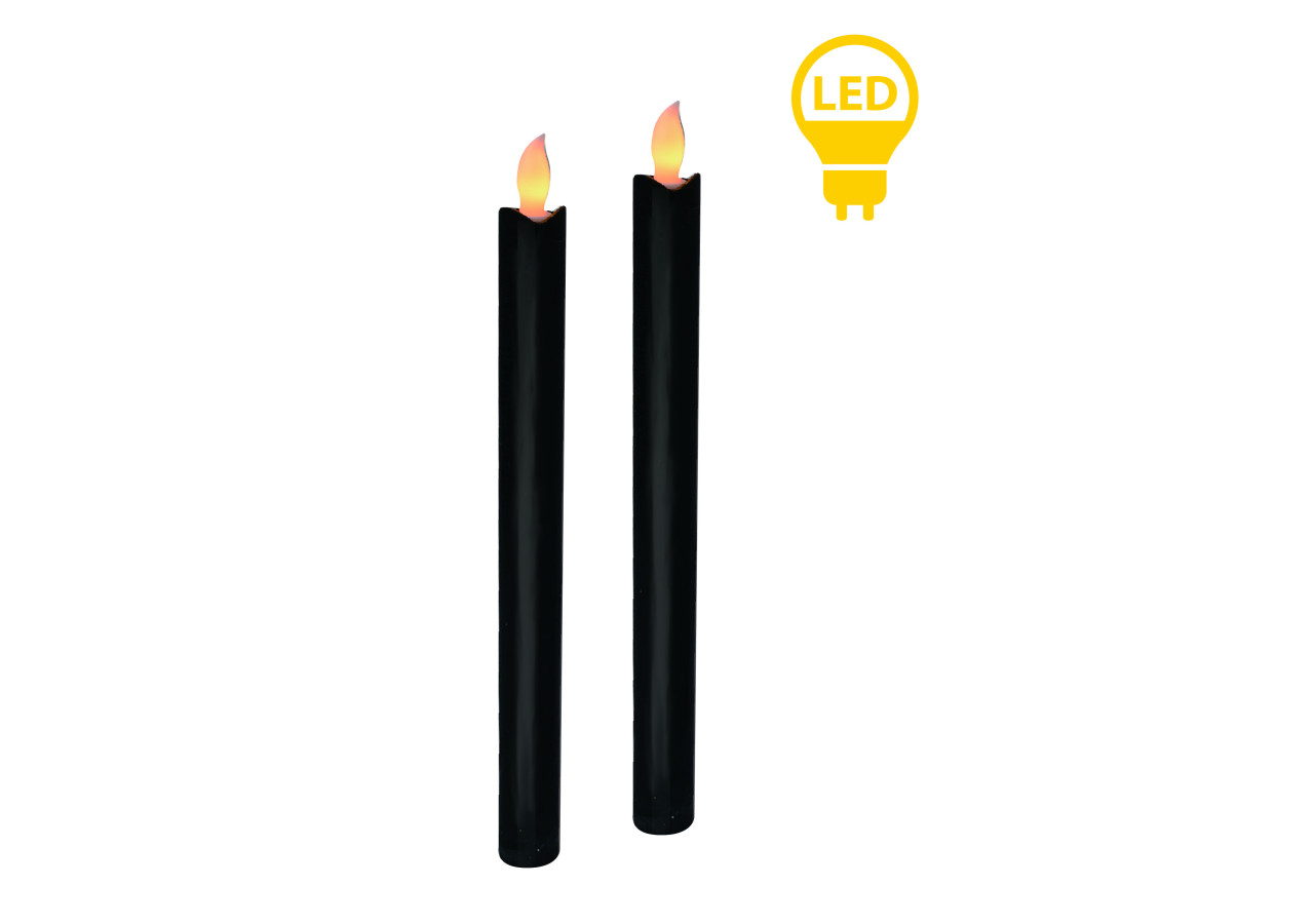 Bougies LED IDALIA - Ensemble de 2 élégantes bougies - HTYT4771-PROM - Mondex