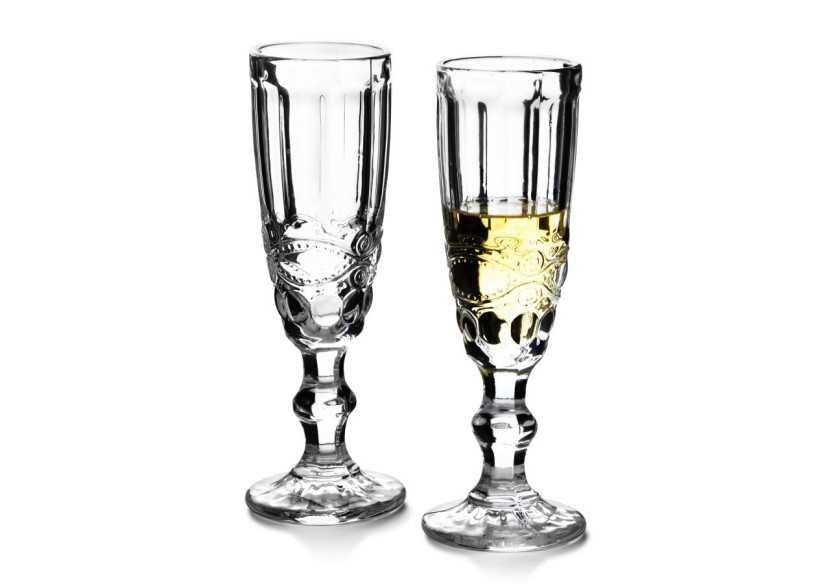 Set de 6 flûtes à champagne ELISE SWEET - 165ml, design élégant - HTID8887-PROM - Affekdesign By Mondex Set de 6 flûtes à champagne ELISE SWEET - 165ml, design élégant - HTID8887-PROM - Affekdesign By Mondex
