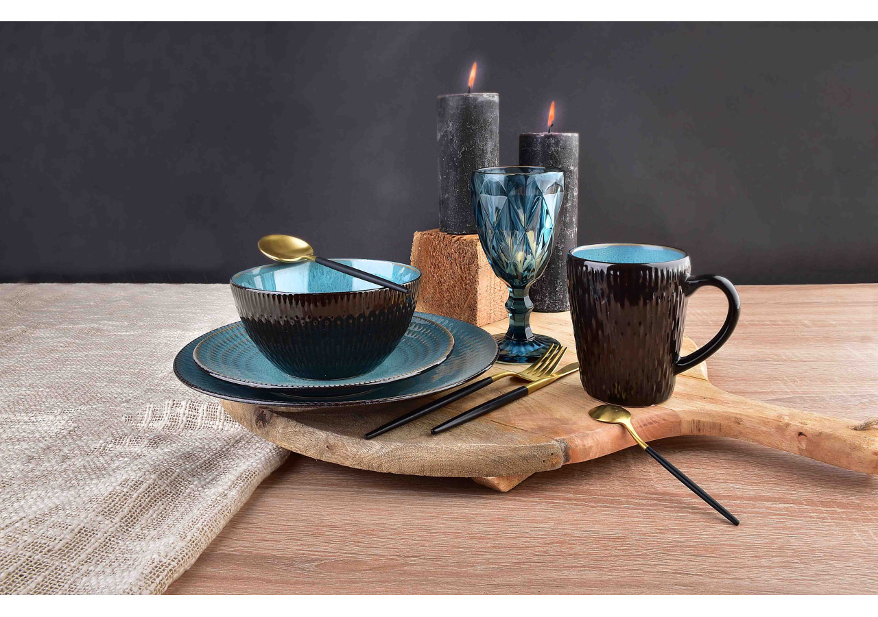 Mug ERICA BLUE - 420 ml 9 x 13 x 11 cm - HTPW5040-PROM - Affekdesign By Mondex