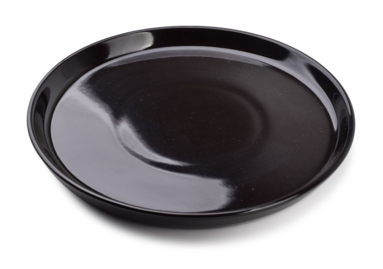 Assiette NADINE BLACK - Porcelaine 24 cm - HTPM5215-PROM - Affekdesign By Mondex