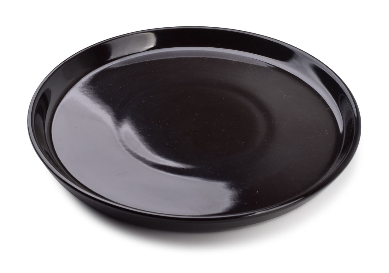 Assiette NADINE BLACK - Porcelaine 24 cm - HTPM5215-PROM - Affekdesign By Mondex