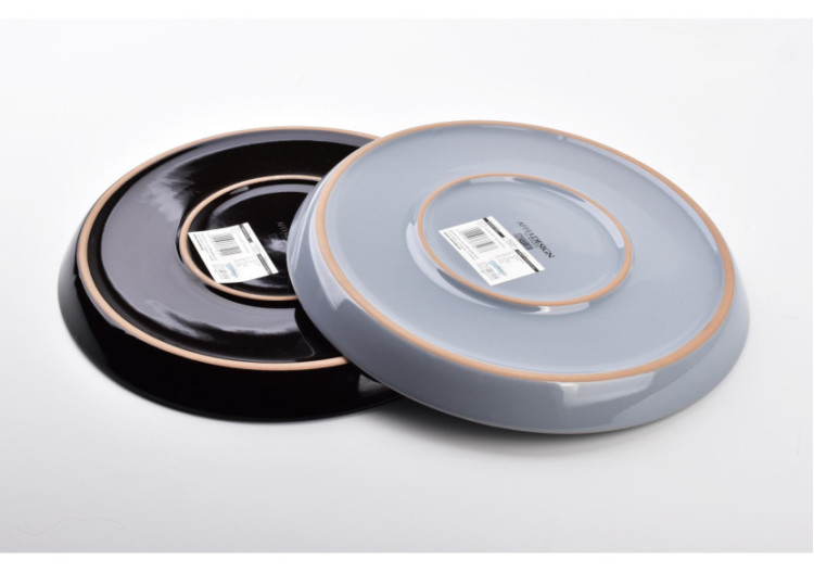 Assiette NADINE BLACK - Porcelaine 24 cm - HTPM5215-PROM - Affekdesign By Mondex 2