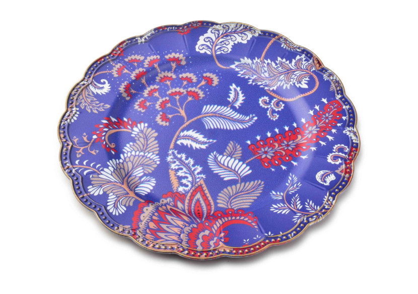 Sous-assiette colorée BLANCHE - 33x33x2cm élégante - HTOS9396-PROM - Mondex