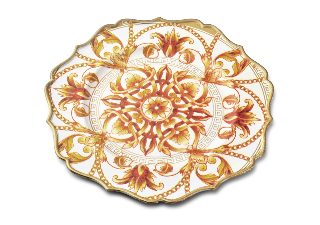 Sous-assiette colorée BLANCHE - 33x33x2cm - HTOS9389-PROM - Mondex