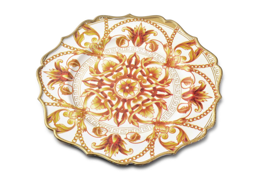 Sous-assiette colorée BLANCHE - 33x33x2cm - HTOS9389-PROM - Mondex