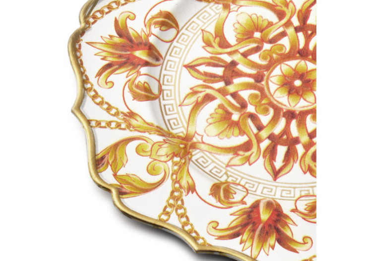 Sous-assiette colorée BLANCHE - 33x33x2cm - HTOS9389-PROM - Mondex 2