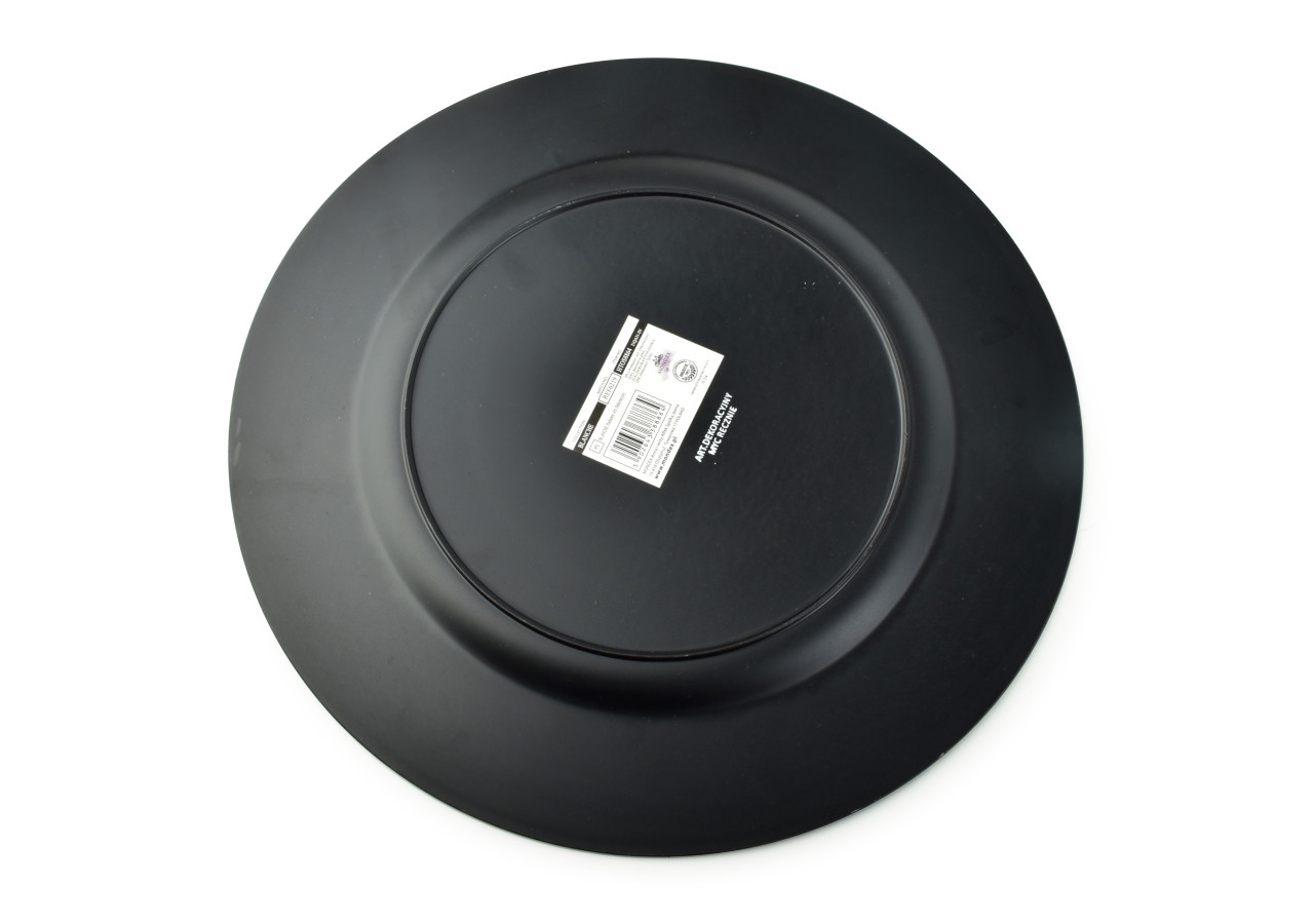 Sous-assiette décorative BLANCHE - 33x33x2cm en plastique - HTOS8888-PROM - Mondex