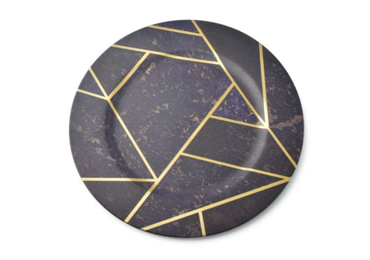 Sous-assiette décorative BLANCHE - Plastique 33 x 33 x 2cm - HTOS8871-PROM - Mondex