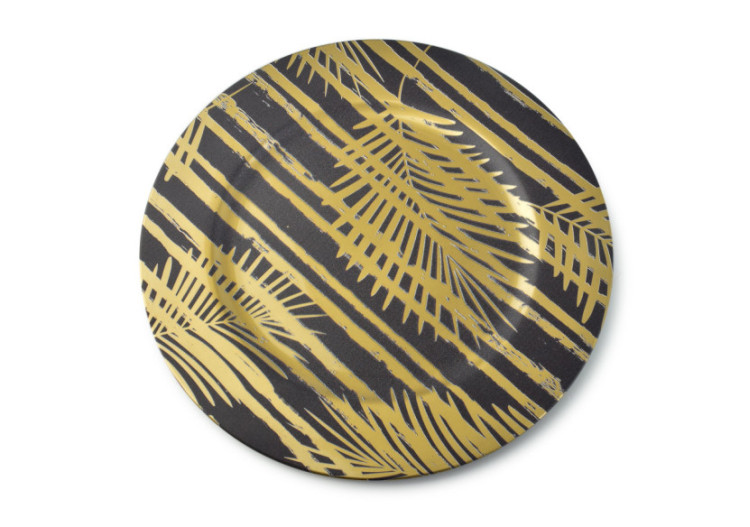 Sous-assiette décorative BLANCHE - Plastique 33 x 33 x 2cm - HTOS8864-PROM - Mondex