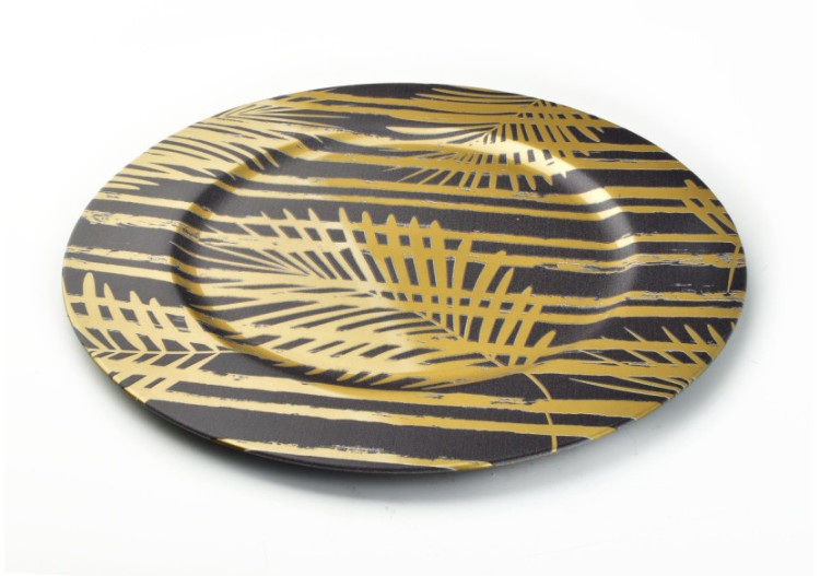 Sous-assiette décorative BLANCHE - Plastique 33 x 33 x 2cm - HTOS8864-PROM - Mondex 2