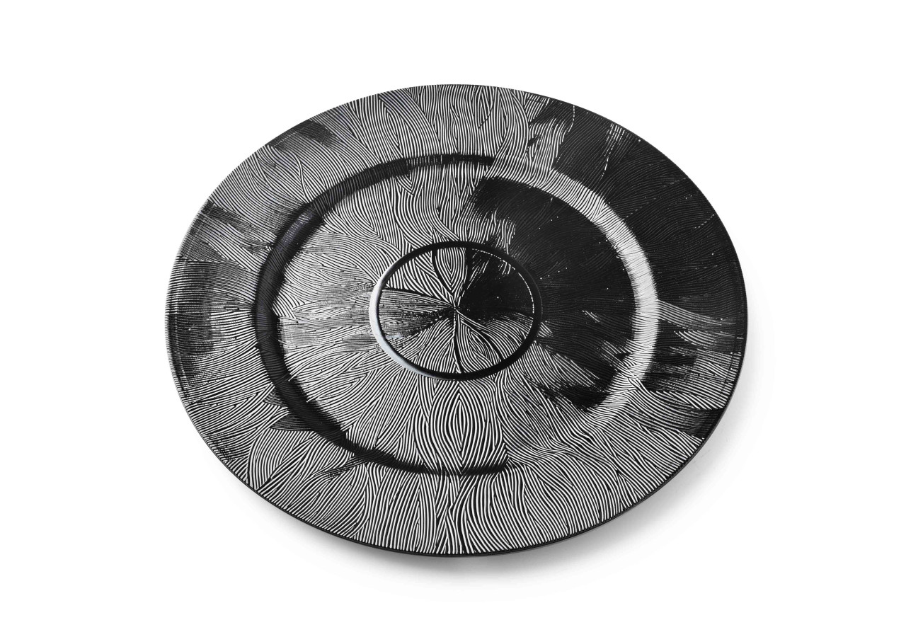 Sous-assiette décorative BLANCHE - Plastique 33 x 33 x 2cm - HTOS4384-PROM - Mondex