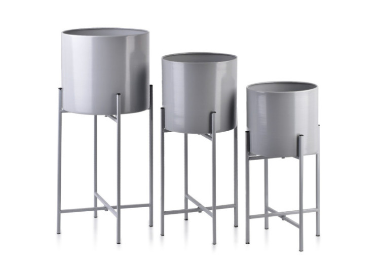 Ensemble de 3 pots SWEN - Support inclus - HTOP3104-PROM - Mondex