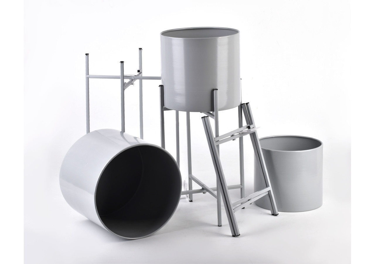 Ensemble de 3 pots SWEN - Support inclus - HTOP3104-PROM - Mondex