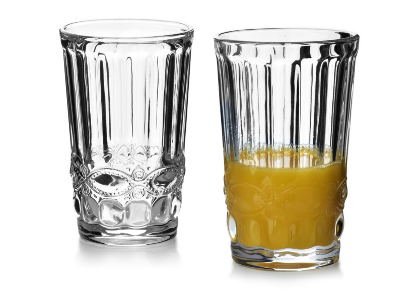 Verre ELISE - Ensemble de 6 verres 350ml en verre transparent - HTID8900-PROM - Affekdesign By Mondex