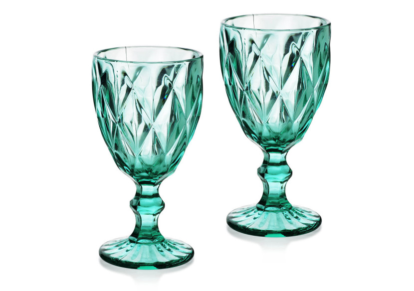 Flûtes à vin ELISE TURQUOISE - Set de 6 flûtes 300ml en verre épais - HTID4017-PROM - Affekdesign By Mondex Flûtes à vin ELISE TURQUOISE - Set de 6 flûtes 300ml en verre épais - HTID4017-PROM - Affekdesign By Mondex