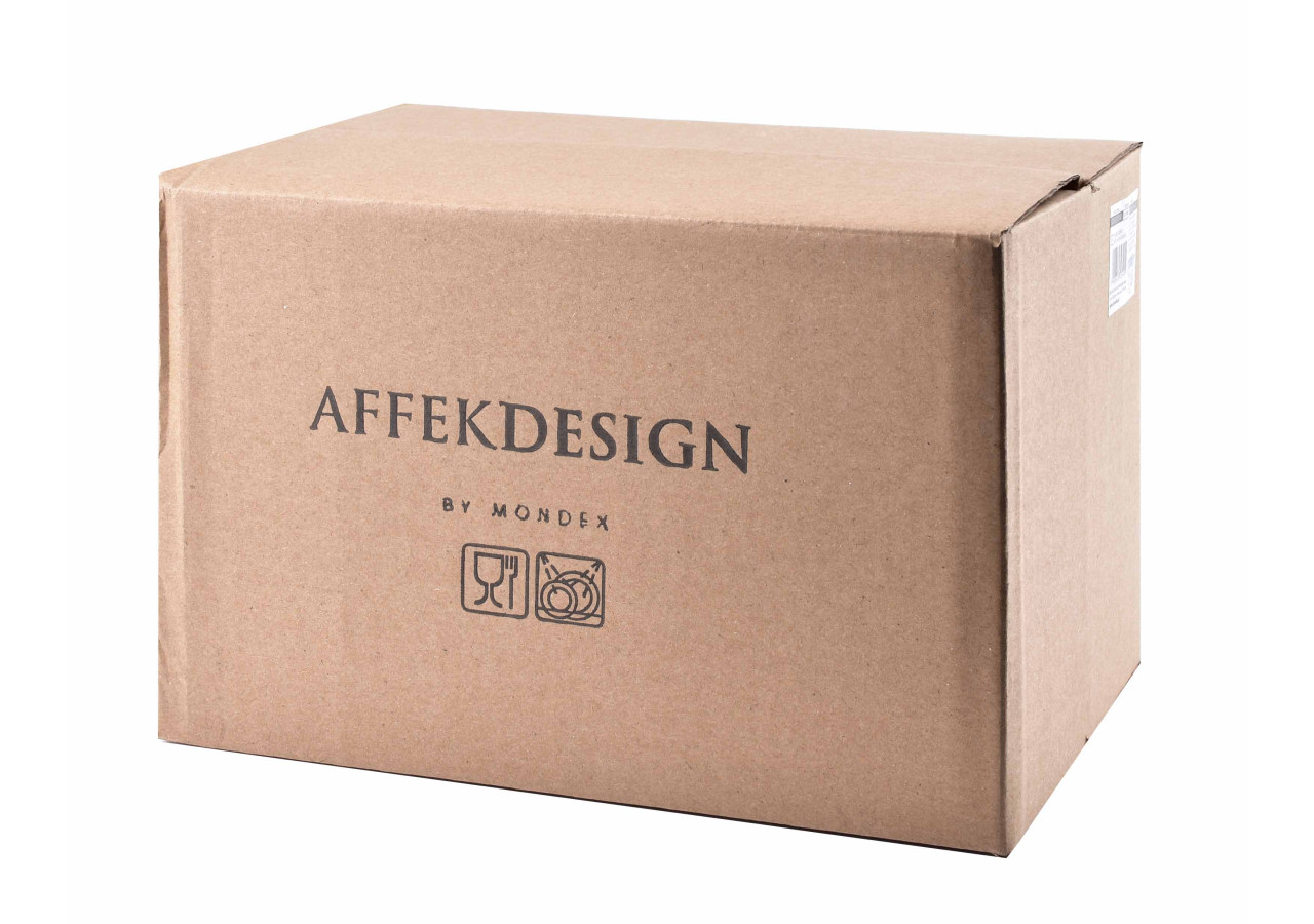 Flûtes à vin ELISE TURQUOISE - Set de 6 flûtes 300ml en verre épais - HTID4017-PROM - Affekdesign By Mondex