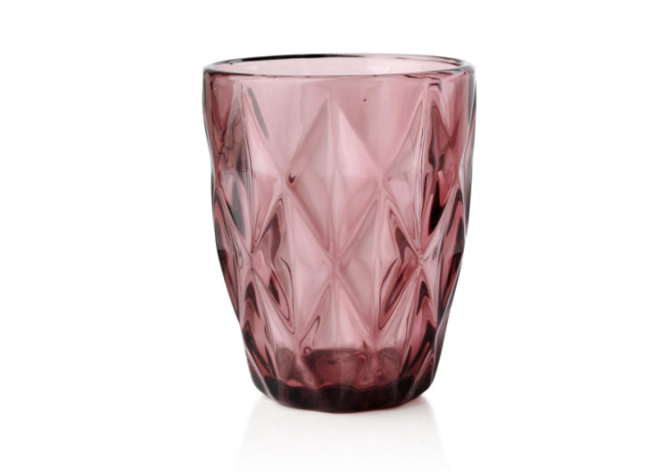 Verres ELISE ROSE - Set de 6 verres 250ml avec design élégant - HTID3879-PROM - Affekdesign By Mondex