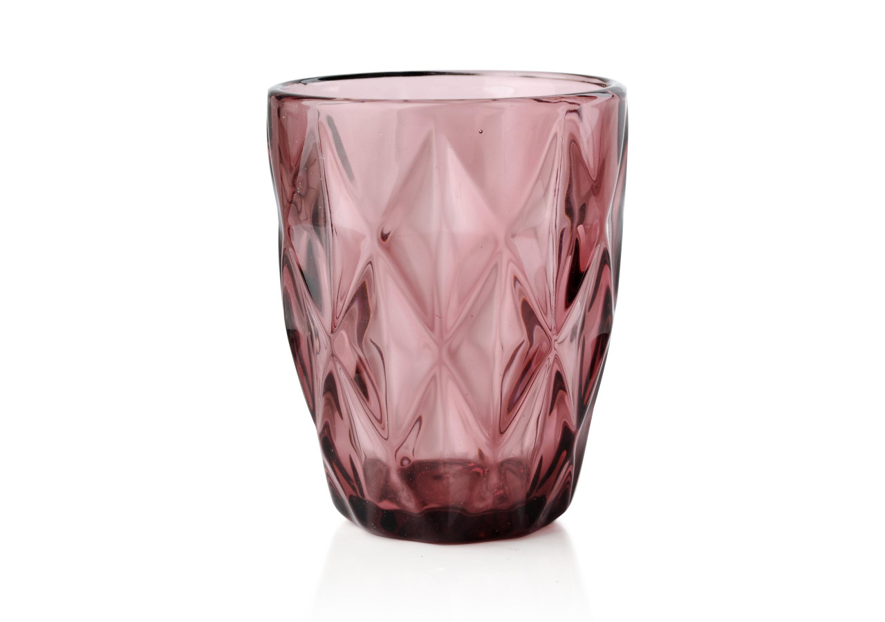 Verres ELISE ROSE - Set de 6 verres 250ml avec design élégant - HTID3879-PROM - Affekdesign By Mondex