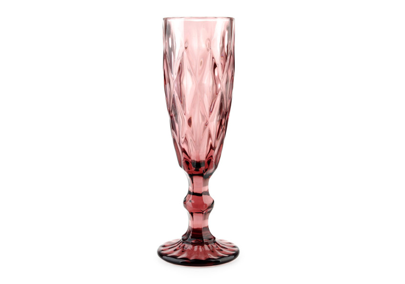 Flûtes à champagne ELISE ROSE - Set de 6 flûtes 180ml en verre durable - HTID3737-PROM - Affekdesign By Mondex Flûtes à champagne ELISE ROSE - Set de 6 flûtes 180ml en verre durable - HTID3737-PROM - Affekdesign By Mondex