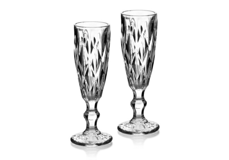 ELISE CLEAR Ensemble de 6 coupes à champagne, 180 ml