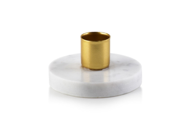 Bougeoir CEDRIC MARBLE - 7,5x4cm en marbre - HTOP3394-PROM - Mondex