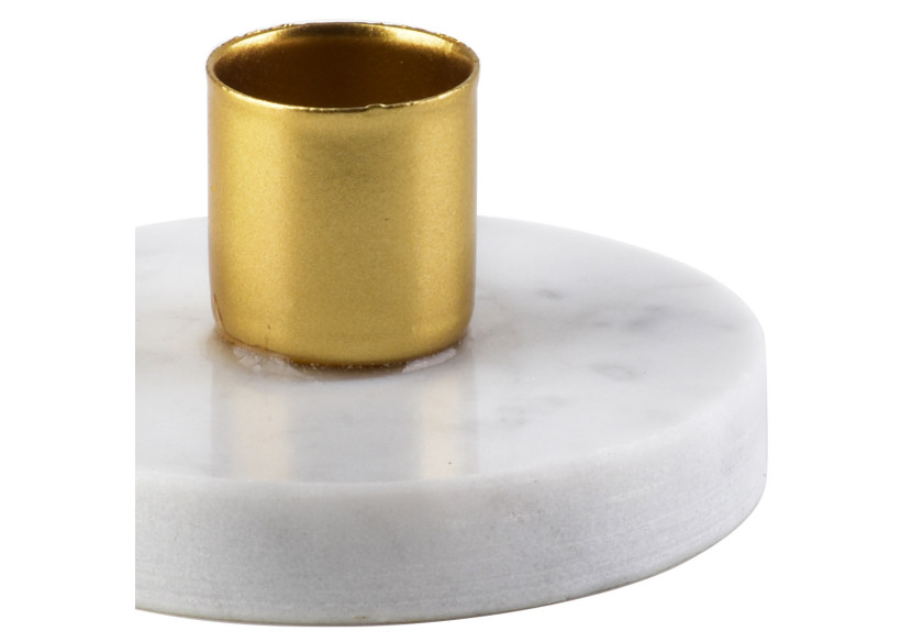 Bougeoir CEDRIC MARBLE - 7,5x4cm en marbre - HTOP3394-PROM - Mondex