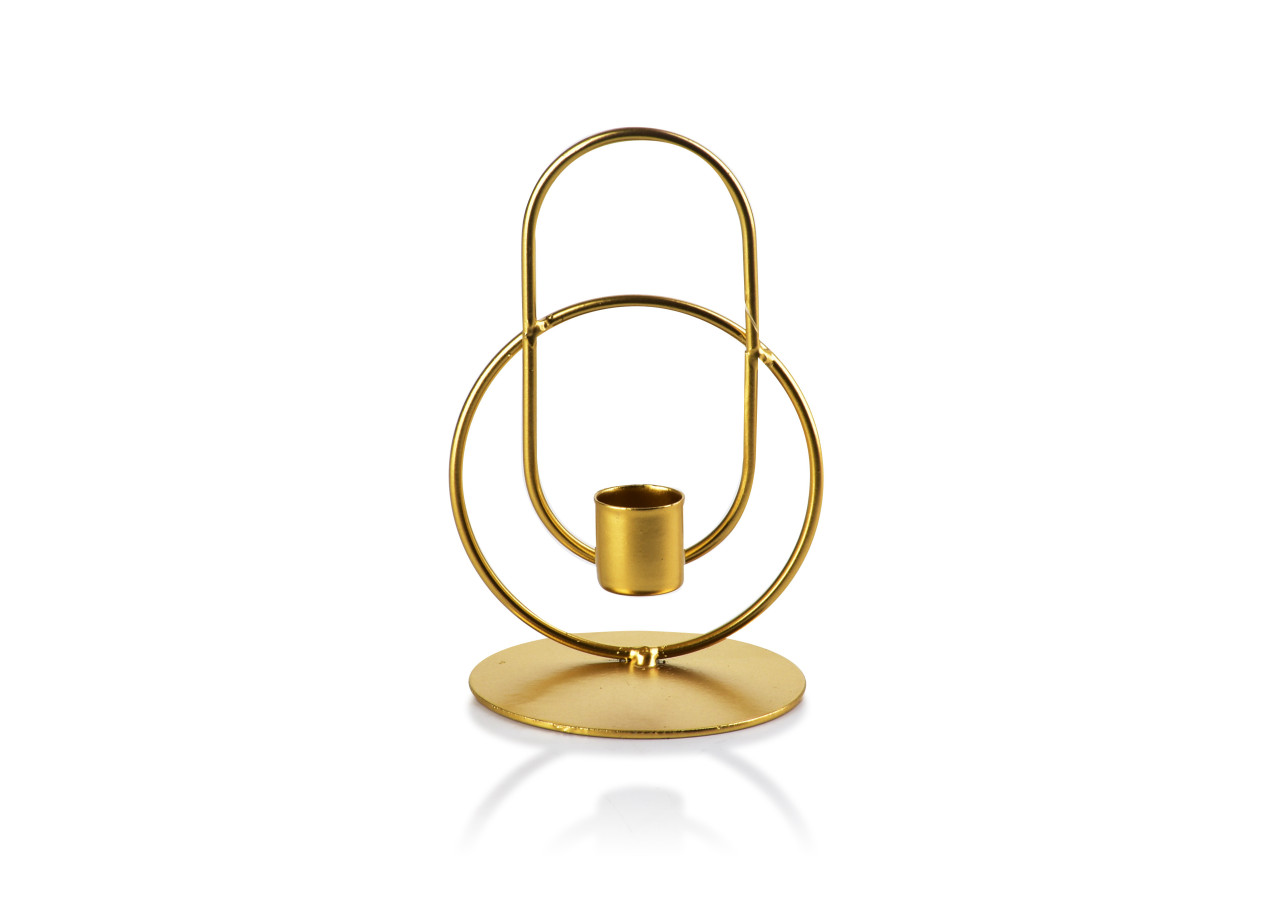 CEDRIC GOLD Świecznik 9cmxh15cm