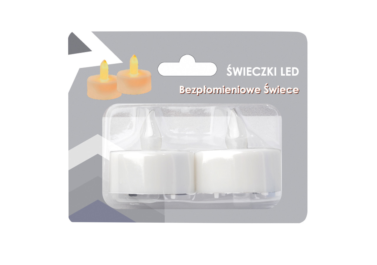 Ensemble IDALIA - 2 Bougies LED Tea Light - HTYT4795-PROM - Mondex