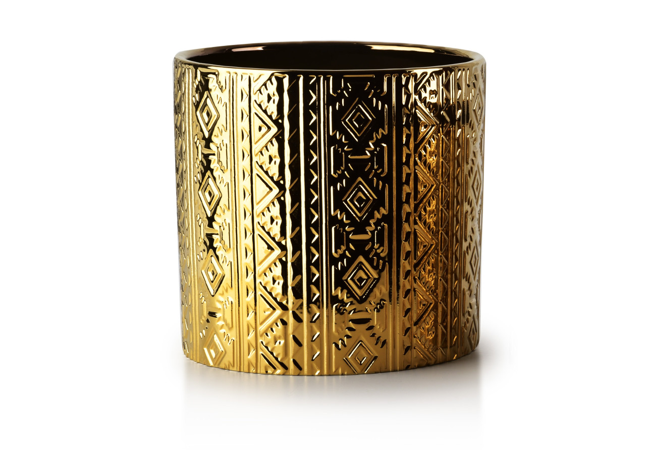 Cache-pot NEVA - Céramique blanche Ø19.5 x H19 cm - HTYE2458 - Mondex