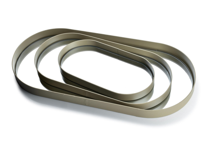 Plateau LUCAS BEIGE - Métal et miroir 18,5 x 38 x 2,5cm - HTOP7563 - Mondex