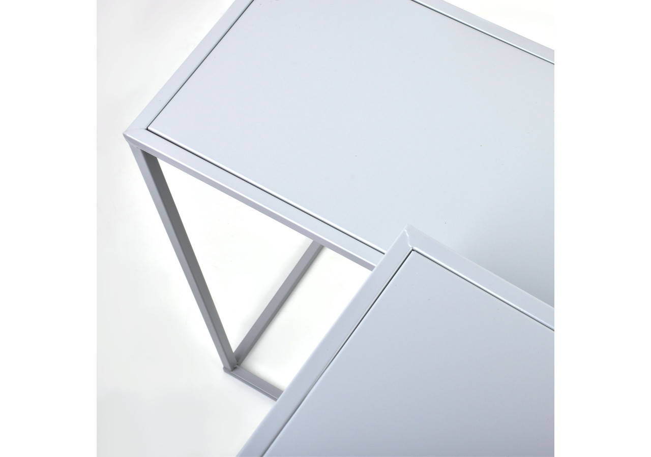 Console CEDRIC - Métal gris 55 x 25 x 55cm - HTOP6441 - Mondex