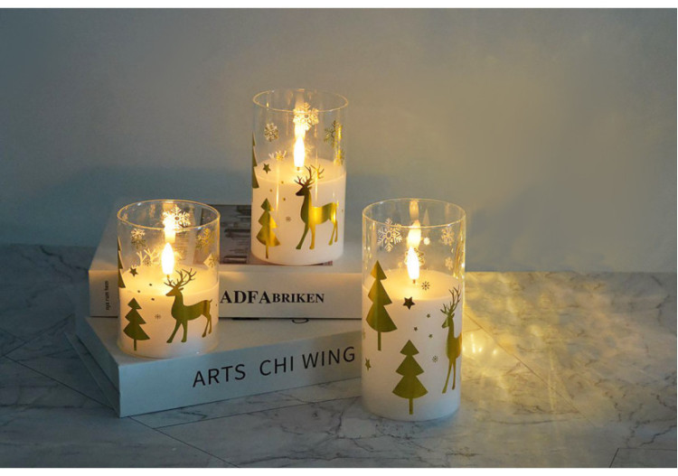 Bougie LED NIKOLAO - 7,5 x 12,5 cm, sécurité et élégance - HTYT4719-SW - Mondex