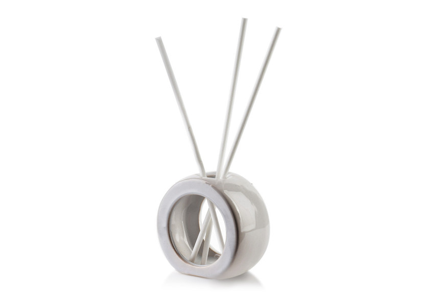 Diffuseur de parfum céramique - Dimensions 8x4xh7,5cm avec 3 bâtonnets - HTTP3237-PROM - Mondex