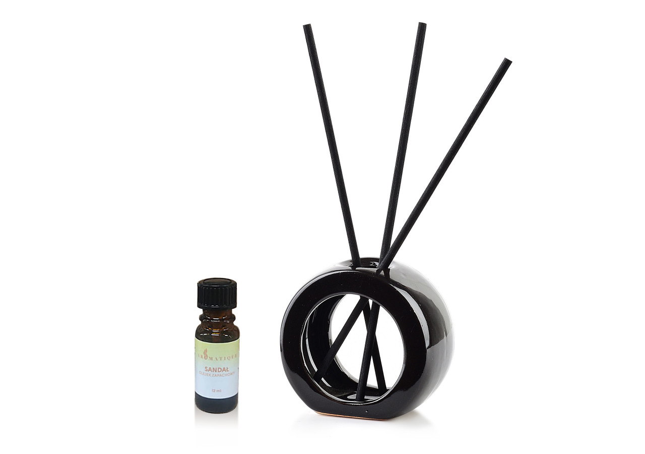 Diffuseur de parfum céramique - Dimensions 8x4xh7,5cm avec 3 bâtonnets - HTTP3220-PROM - Mondex