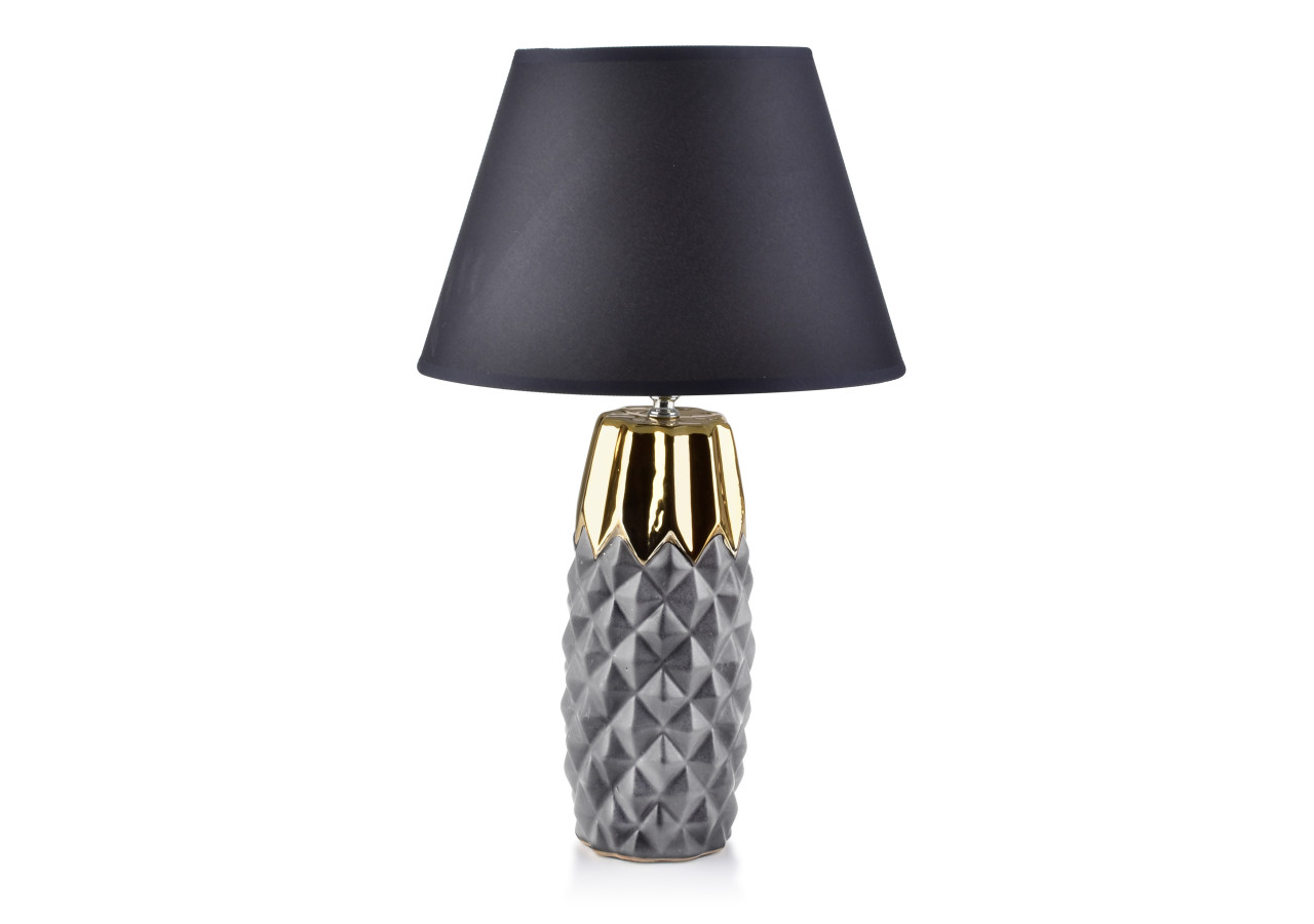 Lampe LARA - Design moderne en céramique dorée et noire 52 x 12 cm - HTLA8744 - Mondex