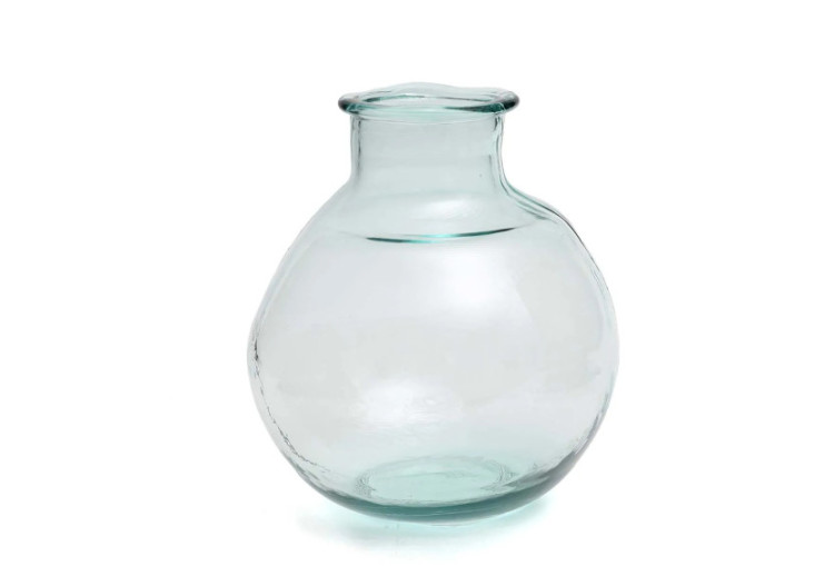 Vase Yugang - Verre Recyclé Bleu - ESSAMI010B - Bazar Bizar