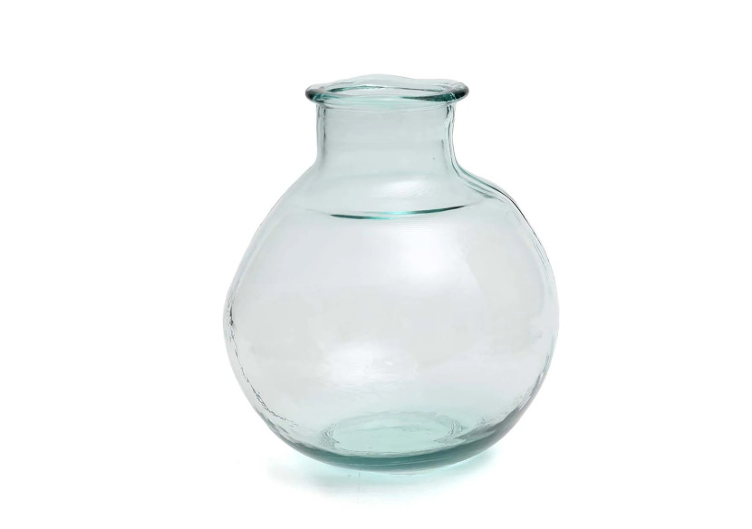 Vase Yugang - Verre Recyclé Bleu - ESSAMI010B - Bazar Bizar