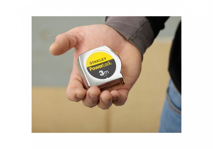 MESURE 3M X 19MM POWERLOCK CLASSIC METAL - 0-33-041 - Stanley