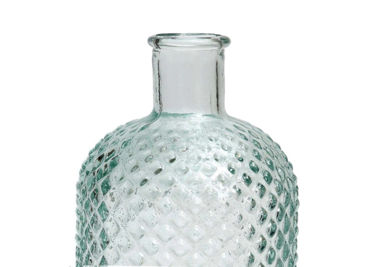 Vase Zuanshu - Verre Recyclé Bleu - Moyen - ESSAMI005B-M - Bazar Bizar 2