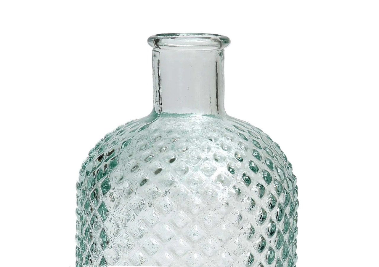 Vase Zuanshu - Verre Recyclé Bleu - Moyen - ESSAMI005B-M - Bazar Bizar