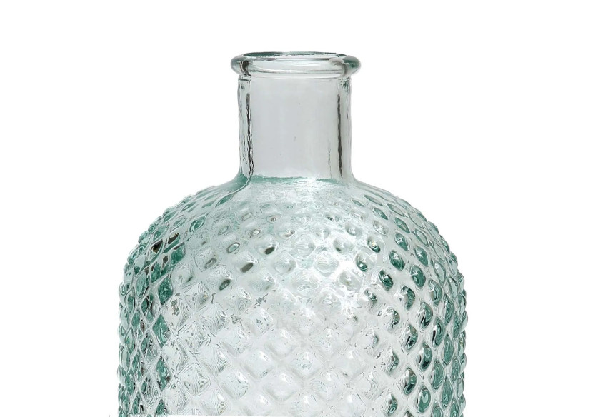 Vase Zuanshu - Verre Recyclé Bleu - Moyen - ESSAMI005B-M - Bazar Bizar