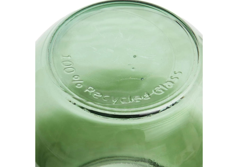 Vase Qiezi - Design Contemporain en Verre Vert - M - ESSAMI013G-M - Bazar Bizar