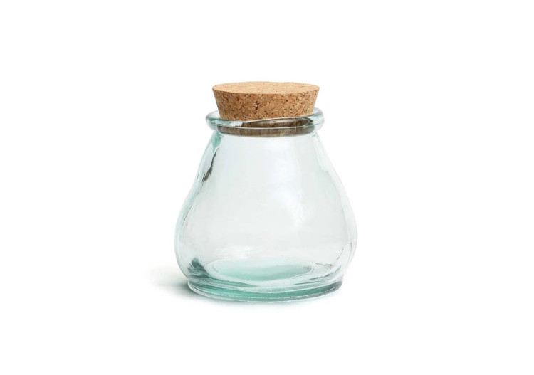 The Belly Glass Pot - Blue - M