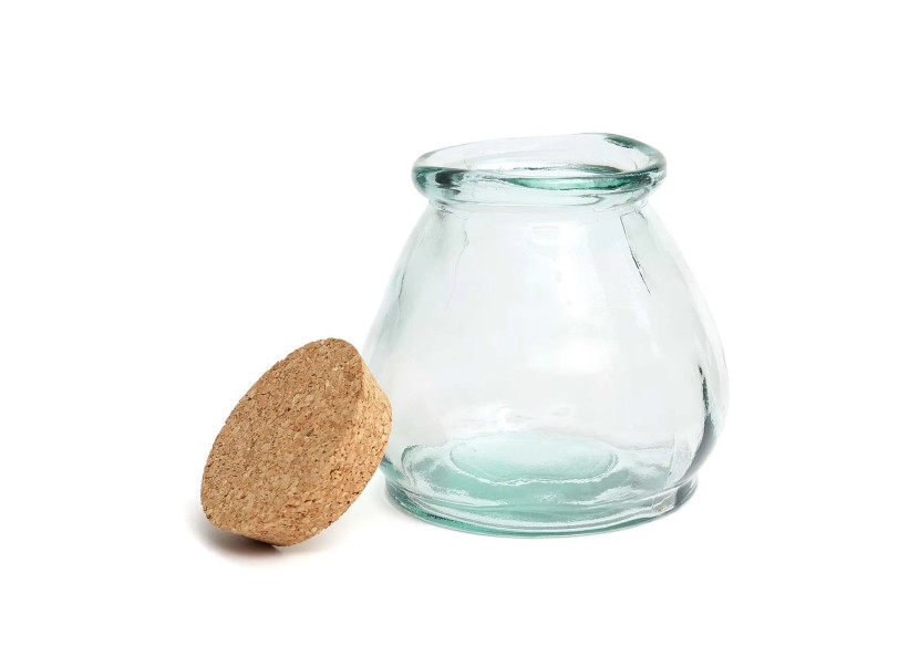 The Belly Glass Pot - Blue - M