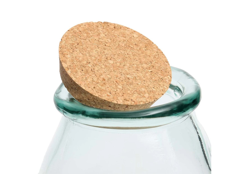 The Belly Glass Pot - Blue - L