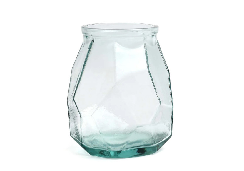 The Wide Origami Vase - Blue