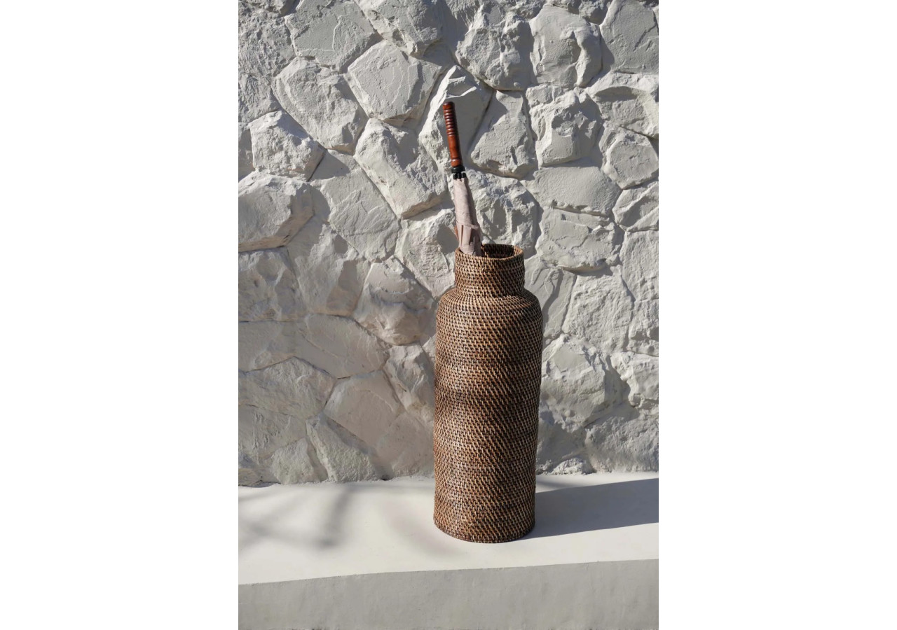 The Colonial Umbrella Basket - Natural Brown