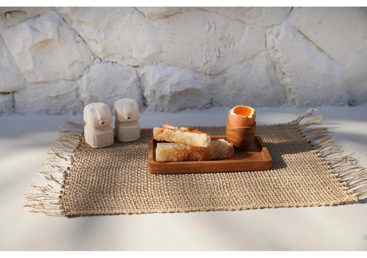 Salière et Poivrière Sumba - Pierre Artisanal - BAHRA038-SET2 - Bazar Bizar