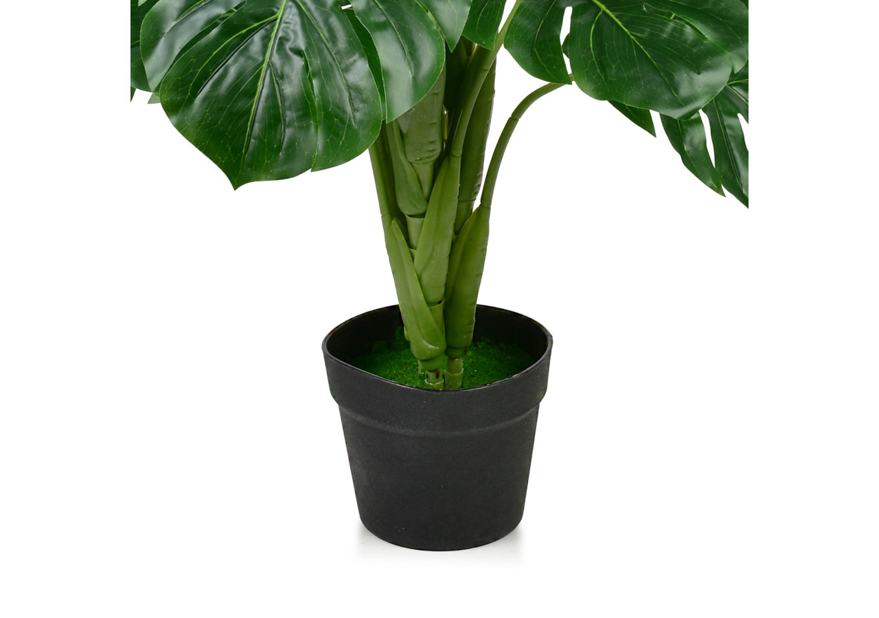 Plante JUNGLE Monstera - Hauteur 90 cm en pot - HTUA9195 - Mondex